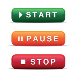 Start, stop, pause,  buttons