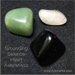 Three Stones to work with to ground yourself and balance the heart chakra